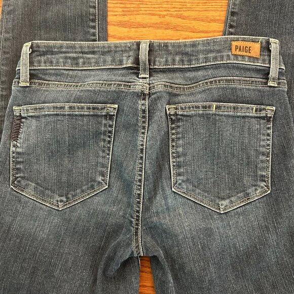 PAIGE Denim Skyline Ankle Peg Jeans Size 27 Raw Hem - Picture 10 of 12